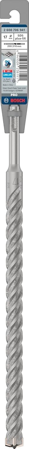 1x Pro Sds Plus-5x Kırıcı Delici Delme Ucu (Donatılı Beton, Beton, Ø 17,00 Mm, Professional Aksesuar Kırıcı Delici)