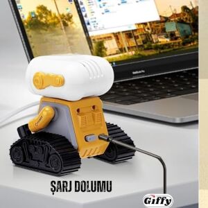 /oyuncak Uzaktan Kumandalı El Sensörlü Akıllı Wall-E Robot Dahili Şarjlı Işıklı Sesli Full Fonksiyonlu El Hareketlerini Algılayabilen Farklı Işık Kombinasyonlu Akıllı Rc Robot (Sarı)