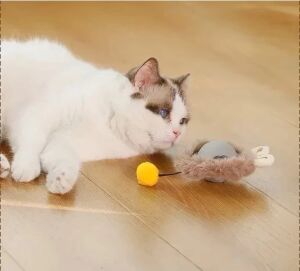 Tüylü Şarjlı Kedi Oyuncağı
