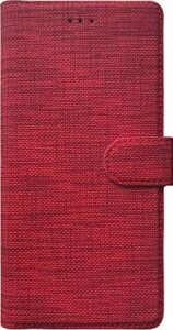 Y5P Için Kılıf Fabric Book Wallet Kırmızı [Y5P ile Uyumlu Kılıf - Kırmızı]