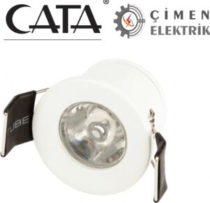 Cata Ct 5270 1.5W Yıldız LED Spot Beyaz Kasa Mavi Işık