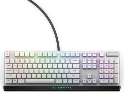 Dell Alienware 510K Düşük Profilli Rgb Mekanik Oyun Klavyesi - AW510K (Lunar Light), Beyaz