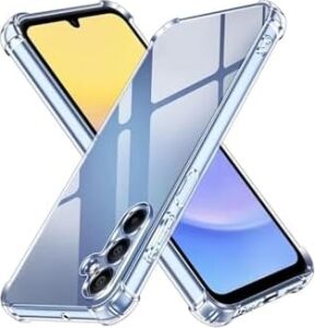 Galaxy A15 Kapak Kamera Korumalı Airbag Antishock Köşe Korumalı Şeffaf Silikon Kılıf