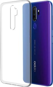 ile Uyumlu Şeffaf Clear Silikon Yüksek Kalite Darbeye Dayanıklı Şık Telefon Kılıfı (Oppo A5 2020/A9 2020)