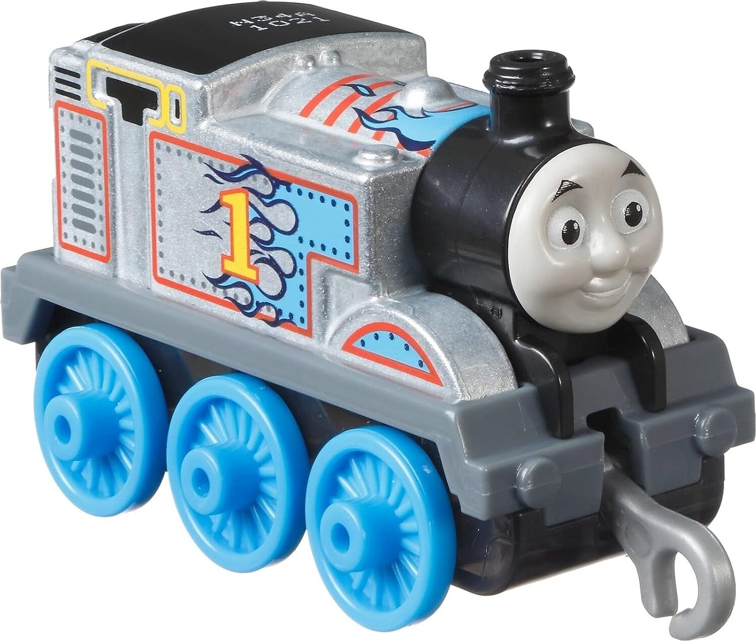 Mattel Thomas &  Die-Cast Engine, Silver And Blue Metal Engine Thomas