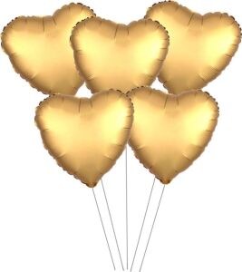 5 Li Kalp Gold 15 Inc Folyo Balon