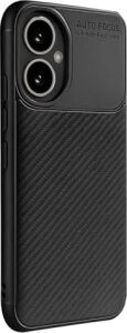 Honor 400 ile Uyumlu Silikon Kılıf Tpu Negro Silikon Ultra Slim Fit Kılıf Ile Uyumlu Karbon Delux Kılıf Siyah