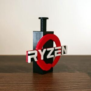 Ryzen Logolu Ayarlanabilir Ekran Kartı Tutucu - Gpu Sarkma Önleyici Destek Aparatı (60MM - 105MM)