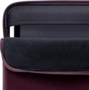 Comfyable Tablet Kılıfı iPad Air 11'' M3 2025, iPad Pro 11 Inç M5 2025 ve Kalem Tutuculu Akıllı/sihirli Klavye - Pu Deri Çanta Suya Dayanıklı Ince Kılıf - Berry Brown
