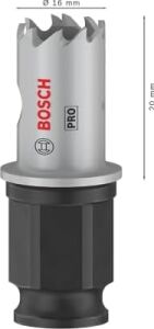 1 x Pro Sheet Metal Power Change Plus Delikli Testere (Paslanmaz Çelik Levhalar, Çelik Levhalar, Ø 16 Mm, Profesyonel Aksesuar Döner Matkap/sürücü)