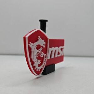 Msı Logolu Ayarlanabilir Ekran Kartı Tutucu - Gpu Sarkma Önleyici Yükseklik Ayarlı Destek Aparatı (60MM - 105MM)