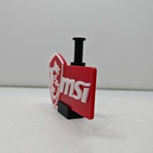 Msı Logolu Ayarlanabilir Ekran Kartı Tutucu - Gpu Sarkma Önleyici Yükseklik Ayarlı Destek Aparatı (60MM - 105MM)