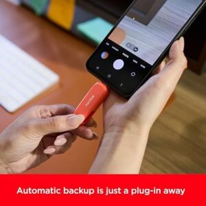 Android Için 256 GB Telefon Sürücüsü - Akıllı Telefonlar, Tabletler ve Bilgisayarlar Için 2'si 1 Arada USB - USB Tip-C ve Tip A Konnektörlü Başparmak Sürücü - SDDDC6-256G-G46