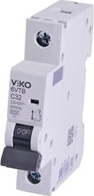 6VTB-1C32 Otomatik Sigorta 6ka C Tipi 1 Kutup 32A