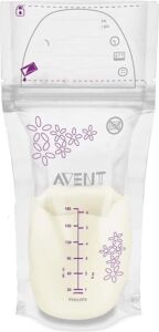 SCF603/25, Anne Sütü Saklama Poşetleri, 25 x 180 Ml, Şeffaf