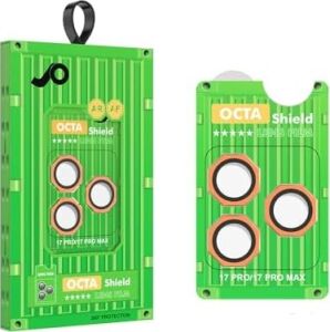 Senon Apple iPhone 17 Pro Max Için Zore Cl-19 Kamera Lens Koruyucu Köşeli Turuncu