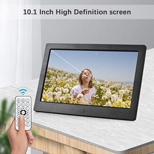 10.1 Inç Dijital Fotoğraf Çerçevesi Masaüstü Elektronik Albüm IPS Ekran Fotoğraf/video/müzik/saat/takvim Fonksiyonları Arka Standlı Uzaktan Kumandalı