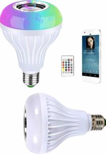 Kumandalı Rgb LED Işık Bluetooth Hoparlör Ses Lambası Renkli Ampul