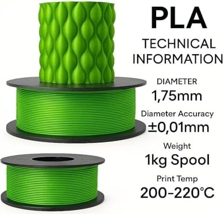 Pla+ Filament 1.75MM 1 kg - Açık Yeşil