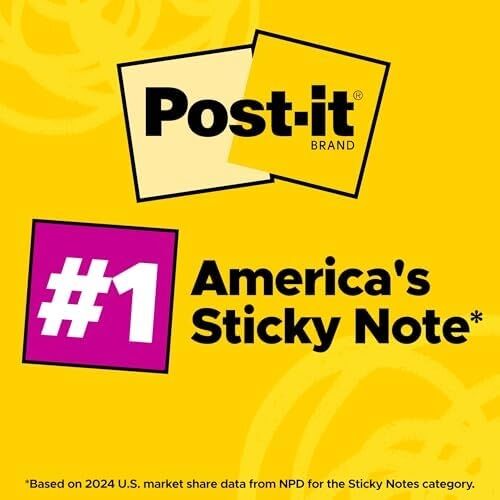 Post-It S Per Sticky Notes, 4 x 4, Rio De Janeiro Collection, Lined, 6 Pads/pack Mavi, Turuncu, Pembe, Sar 90 Yaprak Pouch Kendinden Yap Kanl