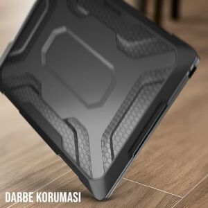 Macbook Air Kılıf 13 Inç A1932 Modeli Için Mac Koruyucu Güçlü ve Çizilmeye Dayanıklı Darbe Emici Outdoorsc 2018-2019 ile Uyumlu Siyah