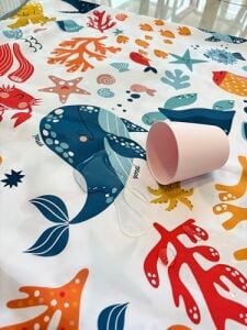 Seaworld Sıvı Geçirmeyen Çok Amaçlı Aktivite Örtüsü, Yer, Masa ve Yatak Için, Makinede Yıkanabilir, 145X100CM