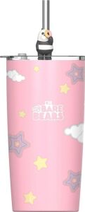 Miniso We Bare Bears Lisanslı Pipetli Termos (530ML) - Panda