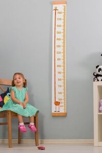 Zürafa Arkadaşım Boy Ölçme Cetveli - Asılabilir Boy Ölçer - Duvara Monte Bebek Boy Ölçer