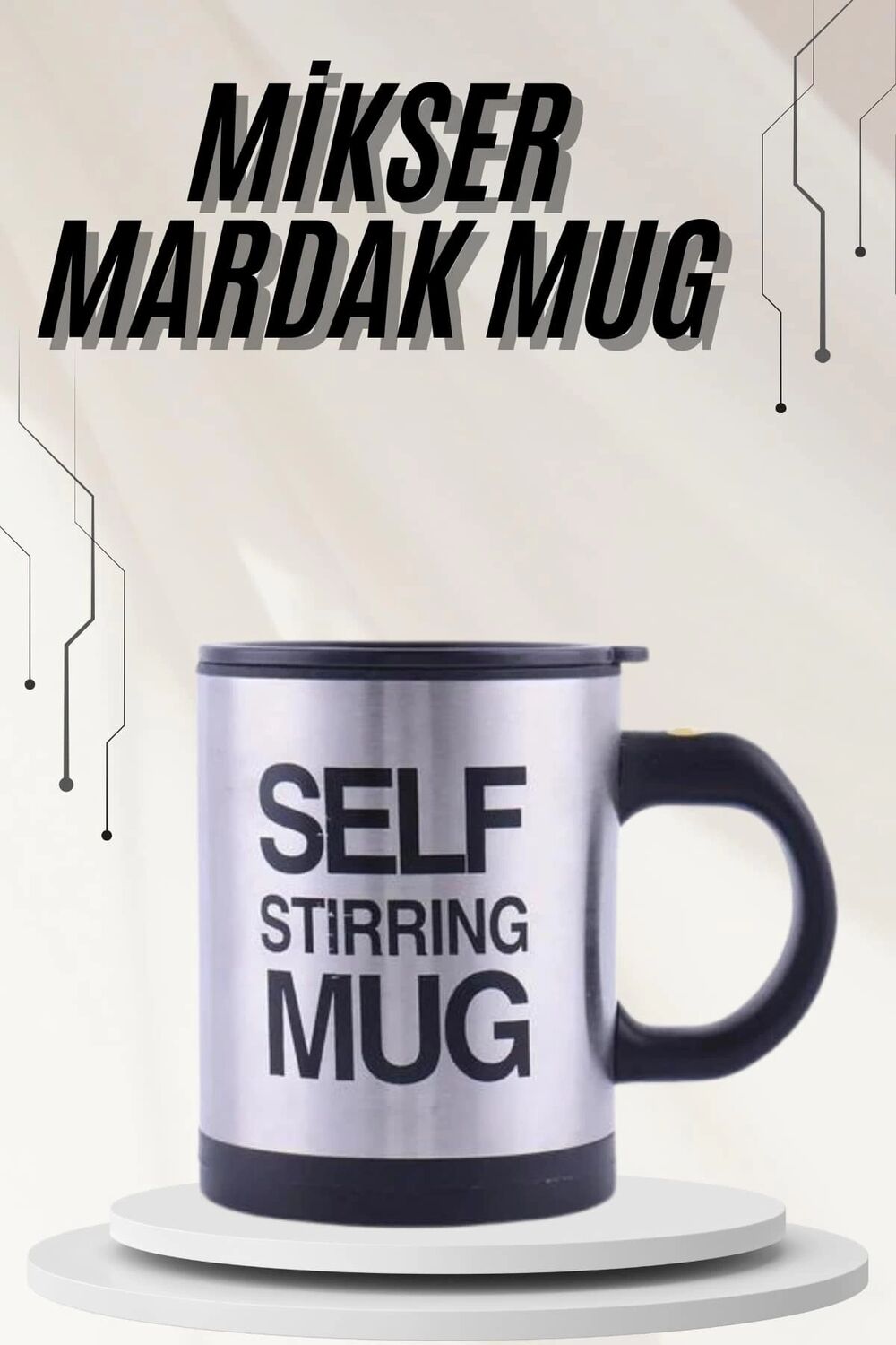 Karıştırıcı Özellikli Mikser Kupa Bardak Termos Bardak