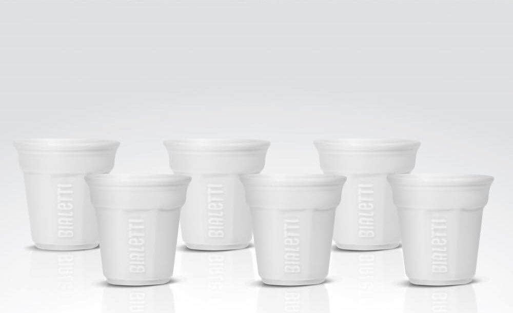 Y0TZ502 6 Espresso Bardağı, Porselen, Beyaz, 23,7 x 14 x 7 Cm, 6 Parça