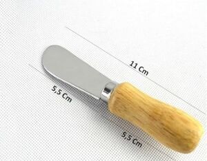6'lı Ahşap Saplı Kahvaltı Bıçağı Seti | Reçel, Yağ, Sos Sürme Bıçağı Paslanmaz Çelik