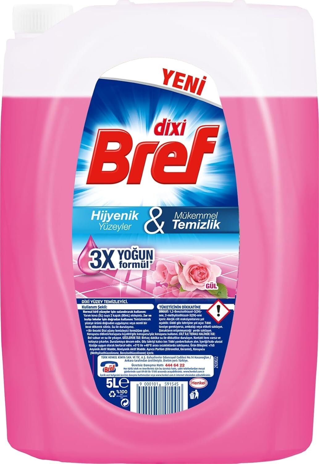 Yaban Gülü Kokulu 5000 ml Yüzey Temizleyici (1 x 5000 Ml)