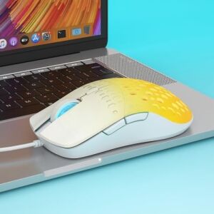 Aula S11 Pro 3600DPI Rgb Optik Gaming Mouse Sarı