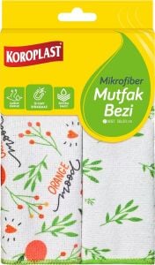 Mikrofiber Mutfak Bezi 2'li Set, Hızlı Kuruyan Uzun Ömürlü Mikrofiber Temizlik Bezi Seti, Yüksek Toz ve Sıvı Emiş Gücü, Mutfak, Ofis, Ev Için Tüy ve Çizik Bırakmayan Temizlik Bezi