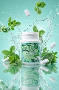 Tringle Nane Aromalı Draje SAKIZ60 G | Şekersiz Tatlandırıcılı Sakız| Ferah Nane Aromalı Pratik Draje Sakız | Günlük Kullanıma Uygun
