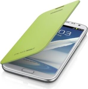 Orijinal Koruyucu Ekran Kapağı/flip-Cover EFC-1J9FLEGSTD (Galaxy Note 2 / Note 2 Lte ile Uyumlu) Limon Yeşili