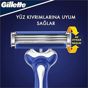 Blue3 Sensitive Kullan At Tıraş Bıçağı 3'lü 1 Paket