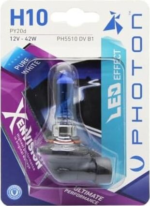 Ampul H10 12V 42W Xen Vision (Tekli Blister) (Beyaz Işık) 6000K Pht PH5510 Dv B1