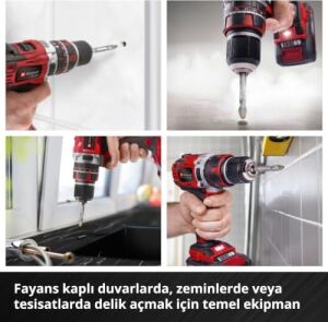 Orijinal  Xs-Case 4 Parça Karbür Fayans Matkap Ucu Seti (Takım Çeliğinden Üretilmiştir, Özel Taşlanmış Karbür Plaka, Merkezleme Ucu, E 6.3 Sap, Saklama Kutusu Dahil) - 49051404