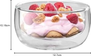 Sorrento Çift Camlı 2'li Kase Seti, Şeffaf, 280 ml