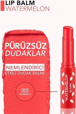 Karpuz Aromalı Renklendirici & Besleyici Dudak Balmı