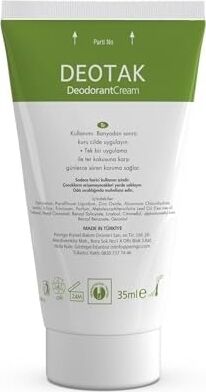 Deotak Plus Ekstra Koruma 7 Güne Kadar Etkili Krem Deodorant 35 ml