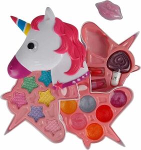 2602 Unicorn Şekilli 3 Katlı Makyaj Güzellik Seti