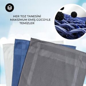 - Mikrofiber Cam Bezi, Çok Amaçlı Cam, Toz ve Mutfak Bezi, Oto ve Motosiklet Mikrofiber Bez, Sihirli Mikrofiber Temizlik Bezi 60X40 cm - (3'lü Paket)