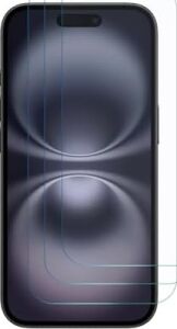 Apple iPhone 16 Plus Screen Protector Nano Glass Cam Ekran Koruyucu (3`lü Paket) [iphone 16 Plus ile Uyumlu Ekran Koruyucu - Şeffaf]