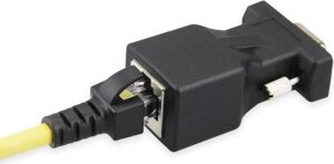 RS232 To RJ45 9 Pin Ethernet Adaptör Ekleme Ek Uzatıcı Extender Çevirici Dönüştürücü 30M