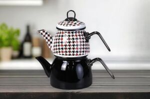 Forte Black Mini Model Emaye Çaydanlık