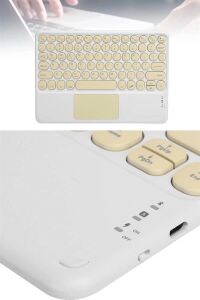 Bluetooth Touchpad Klavye 10.9 Inch Kablosuz Wifi Q Klavye Slim