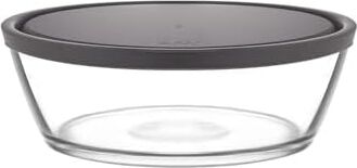 Vega Cam Saklama Kabı Tekli Ekstra Büyük 2370 ml Yuvarlak Gri Plastik Kapaklı