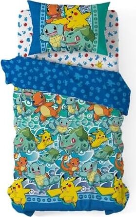 Pokémon, Ilk Başlangıçlar'' Çanta Içinde Ikiz Yatak Seti, 162,6 x 218,4 Cm, Çok Renkli